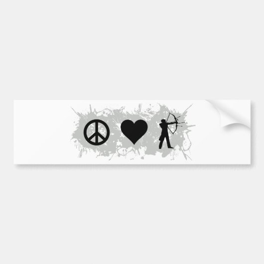 Bogenschießen 1 autoaufkleber (Vorne)