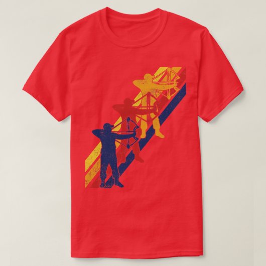 Bogenschießen (28) T-Shirt (Design vorne)
