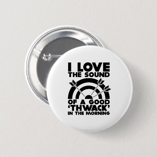 Bogenschießen | Arrows and Bows Archery Gift Button (Vorne & Hinten)