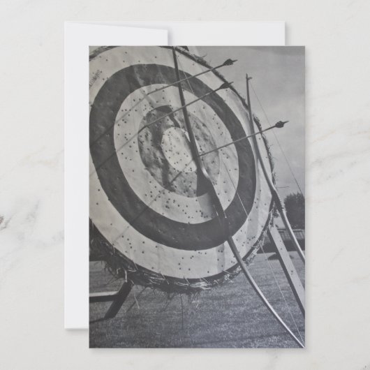 Bogenschießen-Ausrüstungs-Einladung Einladung (Vorderseite)