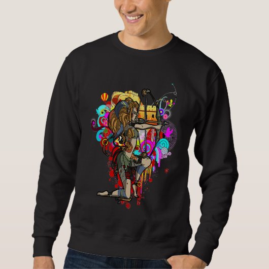 Bogenschießen Bogenschießen Sweatshirt (Vorderseite)