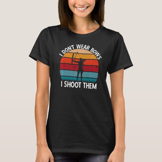 Bogenschießen-Bow-Jagdflugzeugprämie T-Shirt (Vorderseite)