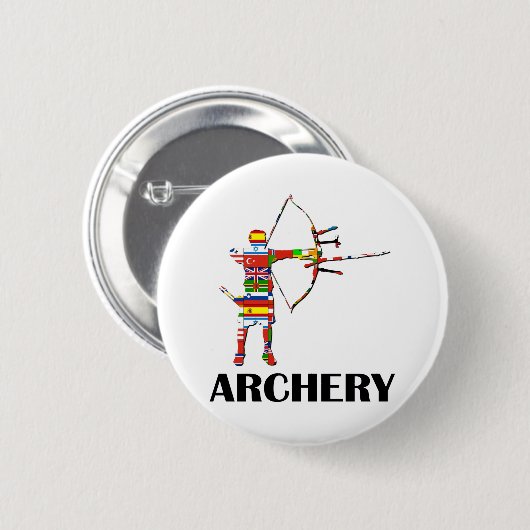 Bogenschießen Button (Vorne & Hinten)