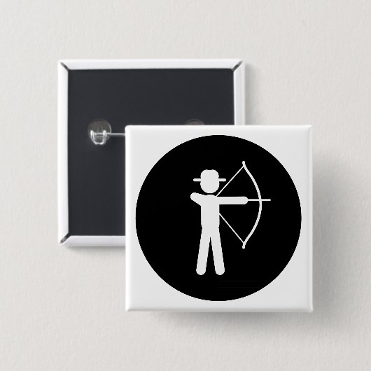 Bogenschießen Button (Vorne & Hinten)
