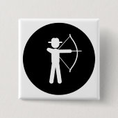 Bogenschießen Button (Vorderseite)