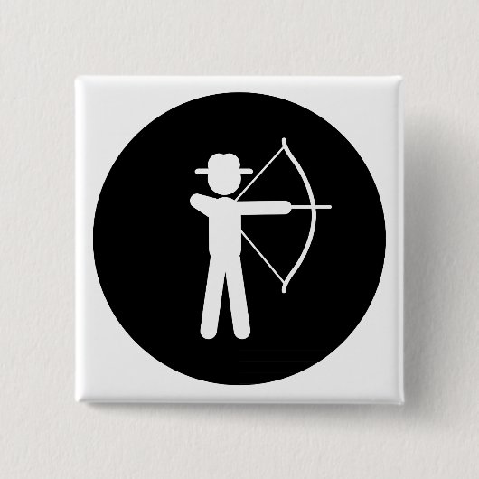 Bogenschießen Button (Vorderseite)