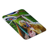 Bogenschießen Camp Mouse Bow & Arrow Kunst Magnet (Rechte Seite)