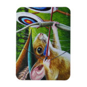 Bogenschießen Camp Mouse Bow & Arrow Kunst Magnet (Vertikal)