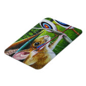 Bogenschießen Camp Mouse Bow & Arrow Kunst Magnet (Linke Seite)