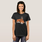 Bogenschießen Corgi Schlafender Hund Jäger Kinder T-Shirt (Vorne ganz)