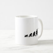 Bogenschießen Darwin Kaffeetasse (VorderseiteRechts)