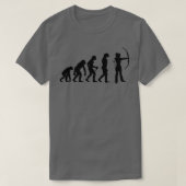 Bogenschießen der Evolution  T-Shirt (Design vorne)