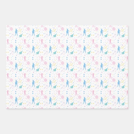 Bogenschießen der Frauen - Bogenschießen der Bogen Geschenkpapier Set (Vorderseite 2)