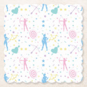 Bogenschießen der Frauen - Bogenschießen der Bogen Untersetzer (Vorderseite)