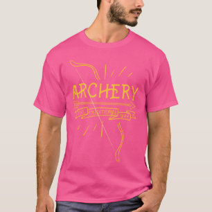Bogenschießen der traditionellen Art Bow und Arrow T-Shirt