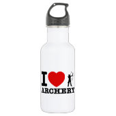 Bogenschießen-Entwürfe Edelstahlflasche (Vorderseite)