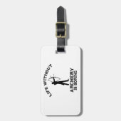 Bogenschießen ENTWÜRFE Gepäckanhänger (Vorderseite vertikal)