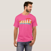 Bogenschiessen Evolution Bow Jagd Bogenschiessen f T-Shirt (Vorne ganz)