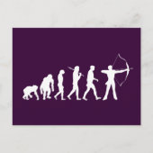 Bogenschießen-Evolution eines Bogenschiffs und ein Postkarte (Vorderseite)
