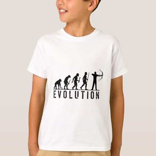 Bogenschießen-Evolution T-Shirt (Vorderseite)