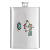 Bogenschießen Flachmann (Vorderseite)