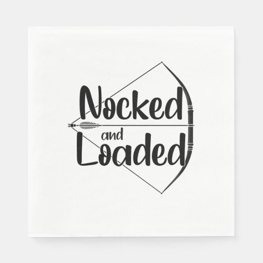 Bogenschießen geknotet und beladen serviette (Vorderseite)