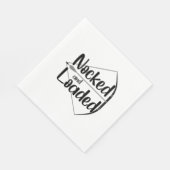 Bogenschießen geknotet und beladen serviette (Ecke)