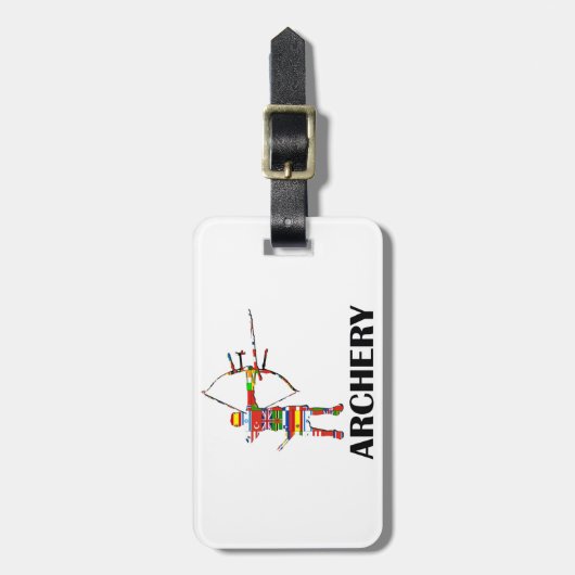 Bogenschießen Gepäckanhänger (Vorderseite vertikal)
