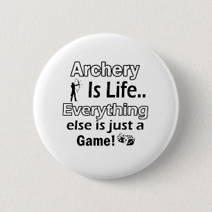 Bogenschießen-Geschenkartikel Button