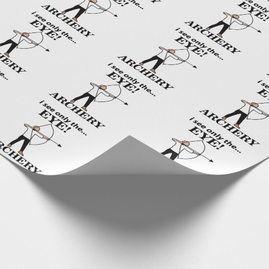 Bogenschießen Geschenkpapier (Ecke)