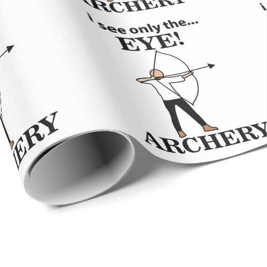 Bogenschießen Geschenkpapier (Rolleneckpunkt)