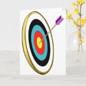Bogenschießen-Gruß-Karten Karte (Gelbe Blume)