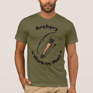 Bogenschießen-@ Herz/Bogen-u. T-Shirt