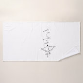 Bogenschießen Herzschlag fürs Pfeil und Bogen Badehandtuch (Badehandtuch)