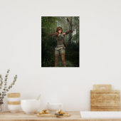 Bogenschießen in der Forest Fantasy Art Print Poster (Küche)