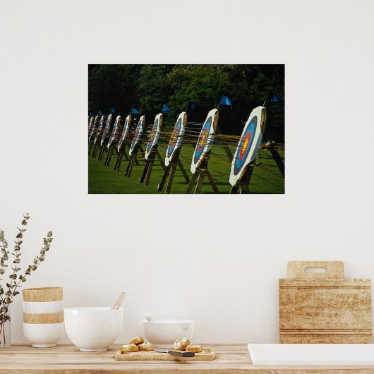 Bogenschießen in der Nähe von Brentwood, Essex, Gr Poster (Küche)