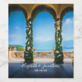 Bogenschießen in Italien Weinetikett (Einzelnes Label)