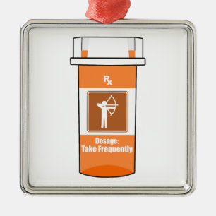 Bogenschießen ist mein Medikament Ornament Aus Metall