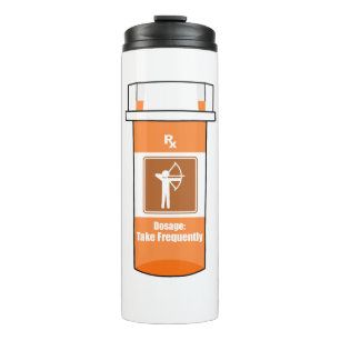 Bogenschießen ist mein Medikament Thermosbecher