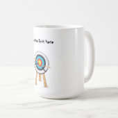 Bogenschießen Kaffeetasse (VorderseiteRechts)