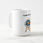 Bogenschießen Kaffeetasse (Vorderseite Links)
