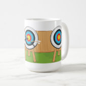 Bogenschießen Kaffeetasse (VorderseiteRechts)