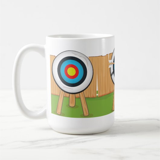 Bogenschießen Kaffeetasse (Links)