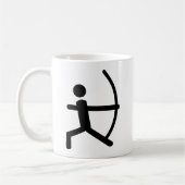 Bogenschießen Kaffeetasse (Links)