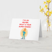 Bogenschießen Karte (Gelbe Blume)