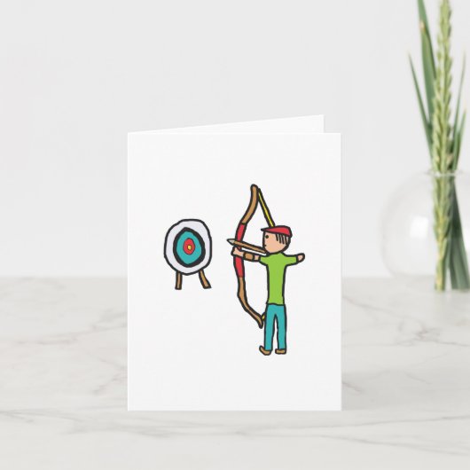 Bogenschießen Karte (Vorderseite)