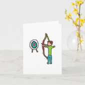 Bogenschießen Karte (Gelbe Blume)