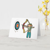 Bogenschießen Karte (Gelbe Blume)