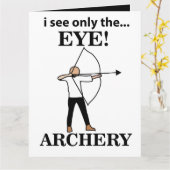 Bogenschießen Karte (Gelbe Blume)