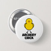Bogenschießen-Küken Button (Vorne & Hinten)